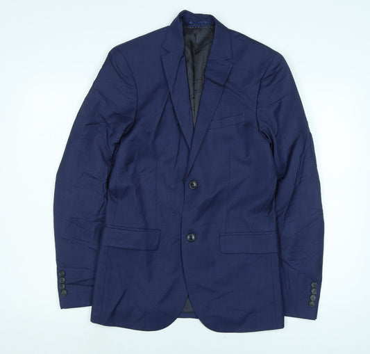 Mens UK Size 36 H&M Regular Blue Suit Jacket