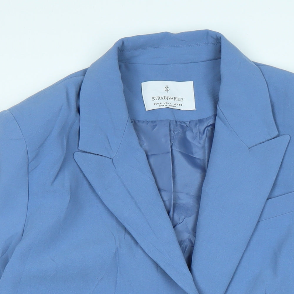 Womens UK Size L Stradivarius Blue Jacket