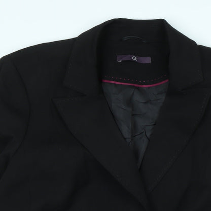 Evans Womens Black Jacket Size 18 Button