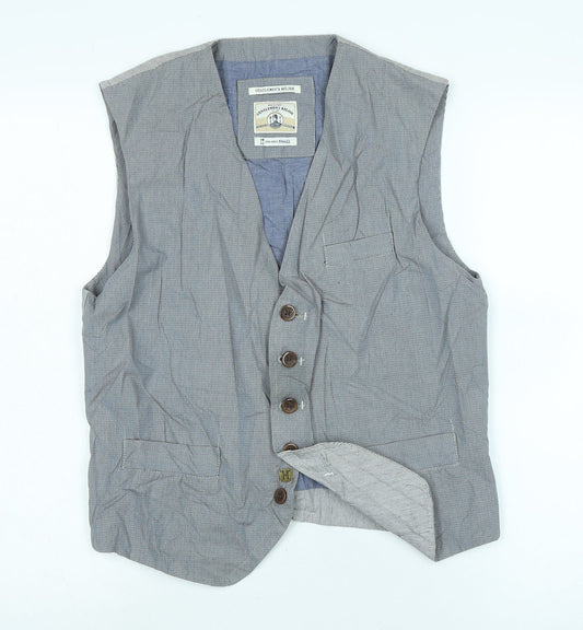 Mens UK Size S gentlemans relish Grey Gilet
