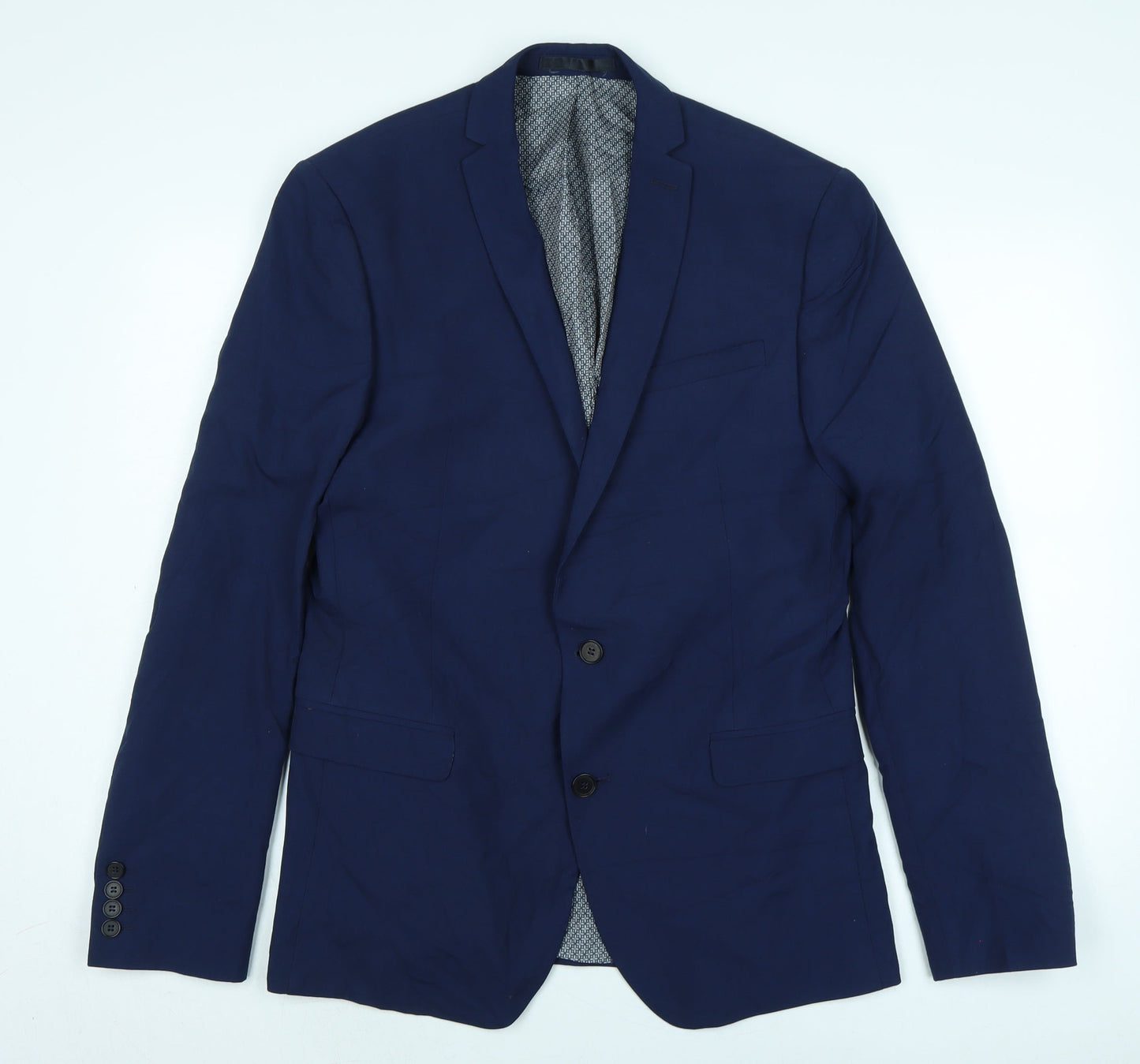 Mens UK Size 40 Limehaus Regular Blue Suit Jacket