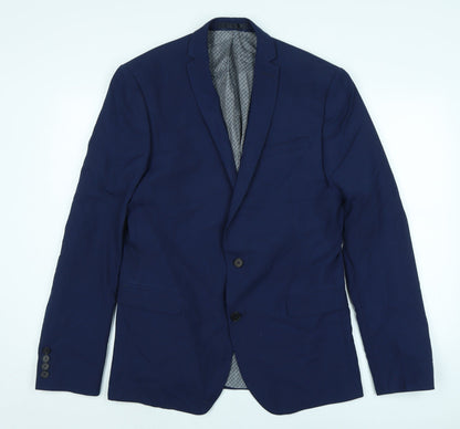 Mens UK Size 40 Limehaus Regular Blue Suit Jacket