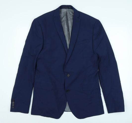Mens UK Size 40 Limehaus Regular Blue Suit Jacket