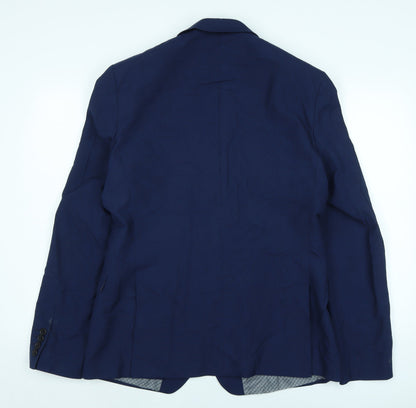 Mens UK Size 40 Limehaus Regular Blue Suit Jacket
