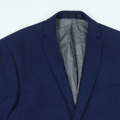 Mens UK Size 40 Limehaus Regular Blue Suit Jacket