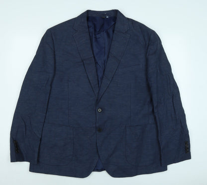 Mens UK Size 46 Marks and Spencer Regular Blue Suit Jacket