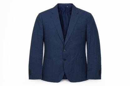 Marks & Spencer Mens Blue Wool Jacket Suit Jacket Size 46 Regular