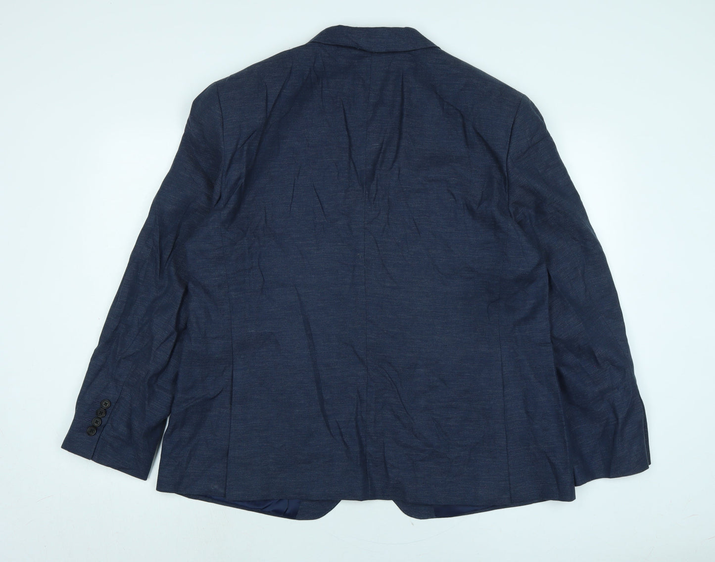 Mens UK Size 46 Marks and Spencer Regular Blue Suit Jacket