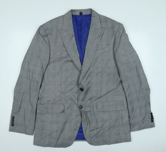 Mens UK Size 40 Marks and Spencer Regular Grey Suit Jacket