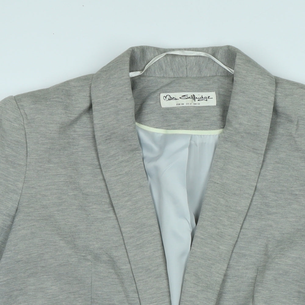 Womens UK Size 10 Miss Selfridge Grey Jacket