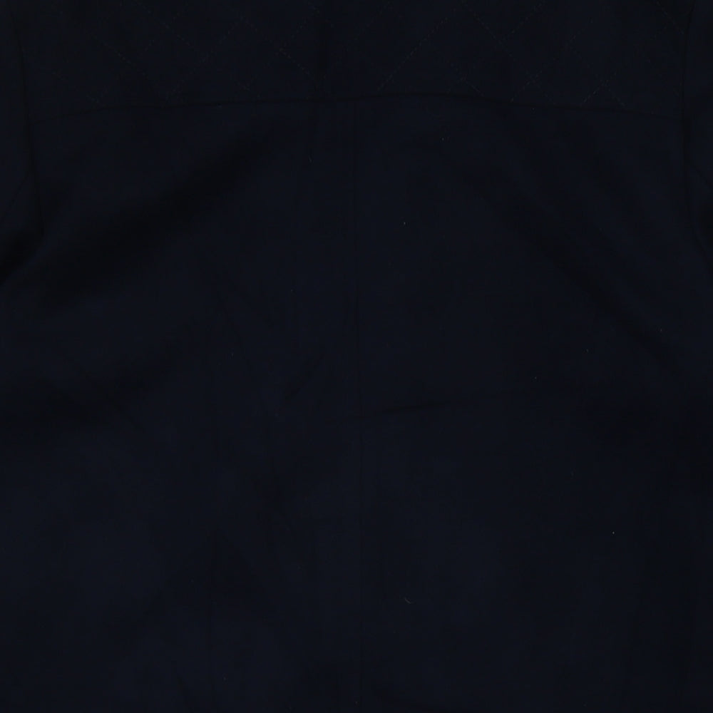 Womens UK Size 12 Dorothy Perkins Blue Biker Coat