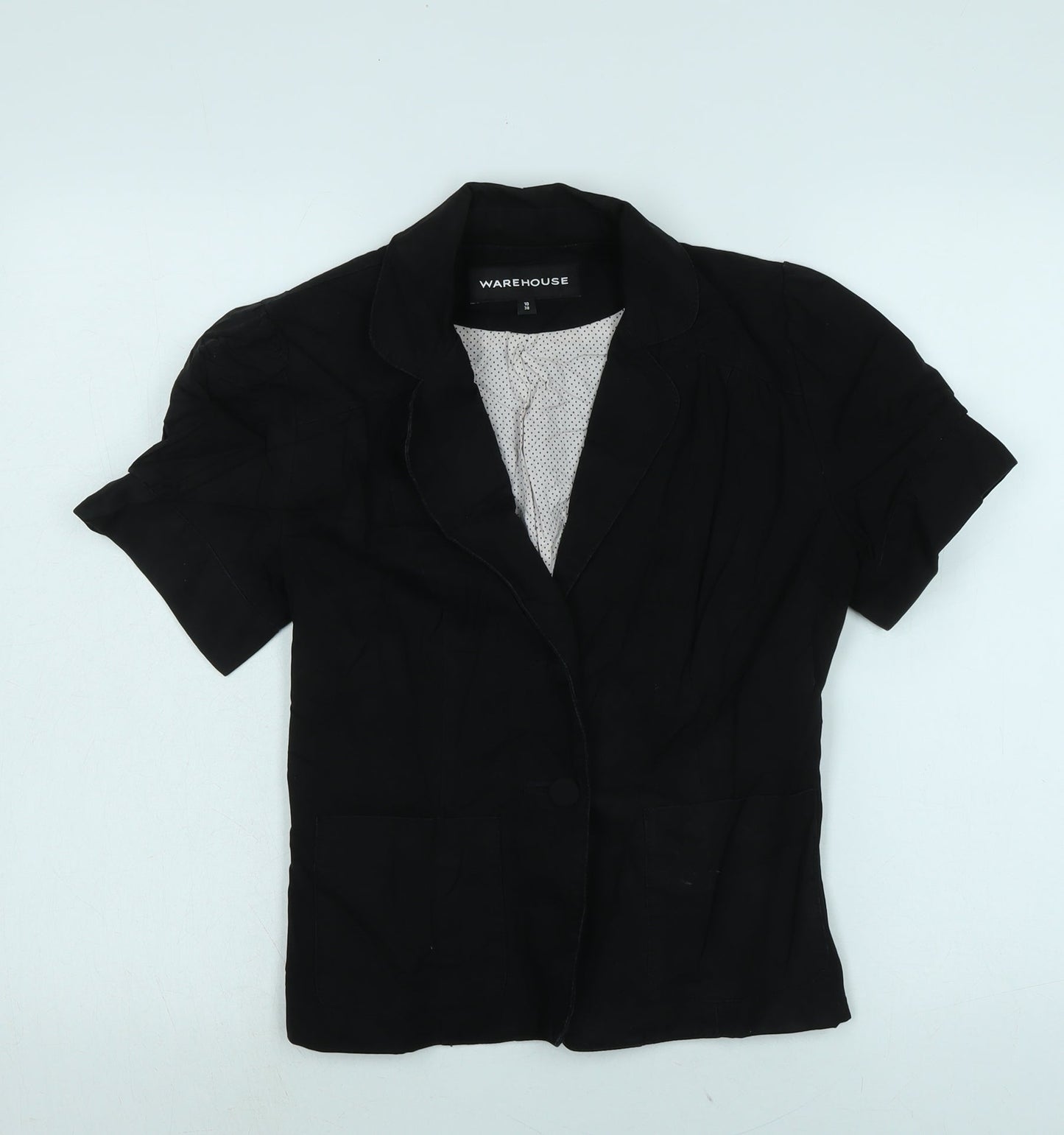 Womens UK Size 10 Warehouse Black Jacket