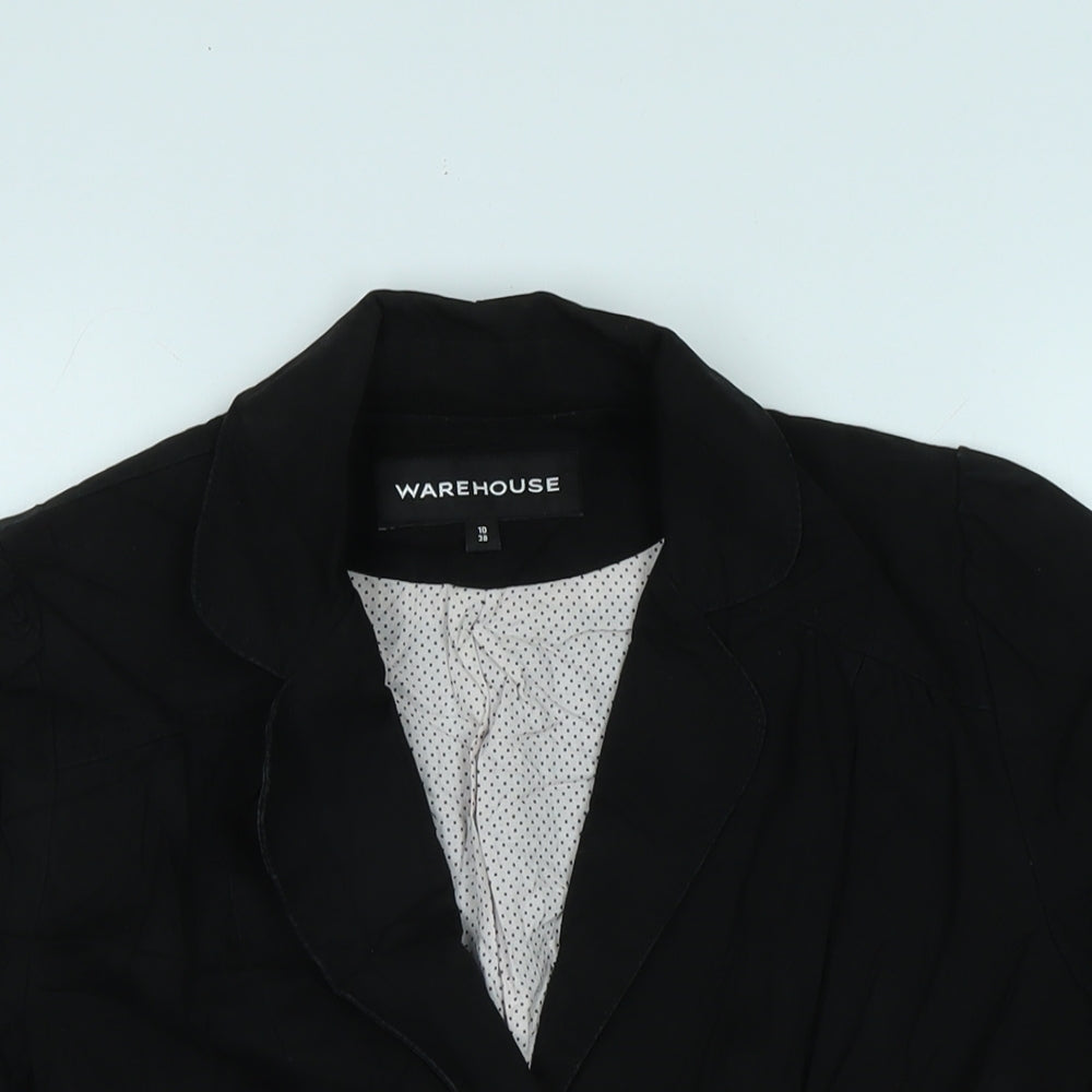 Womens UK Size 10 Warehouse Black Jacket