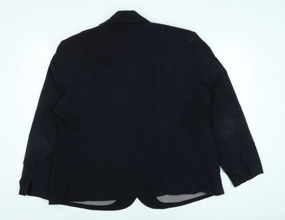 Gerry Weber Womens Blue Jacket Size XL Button