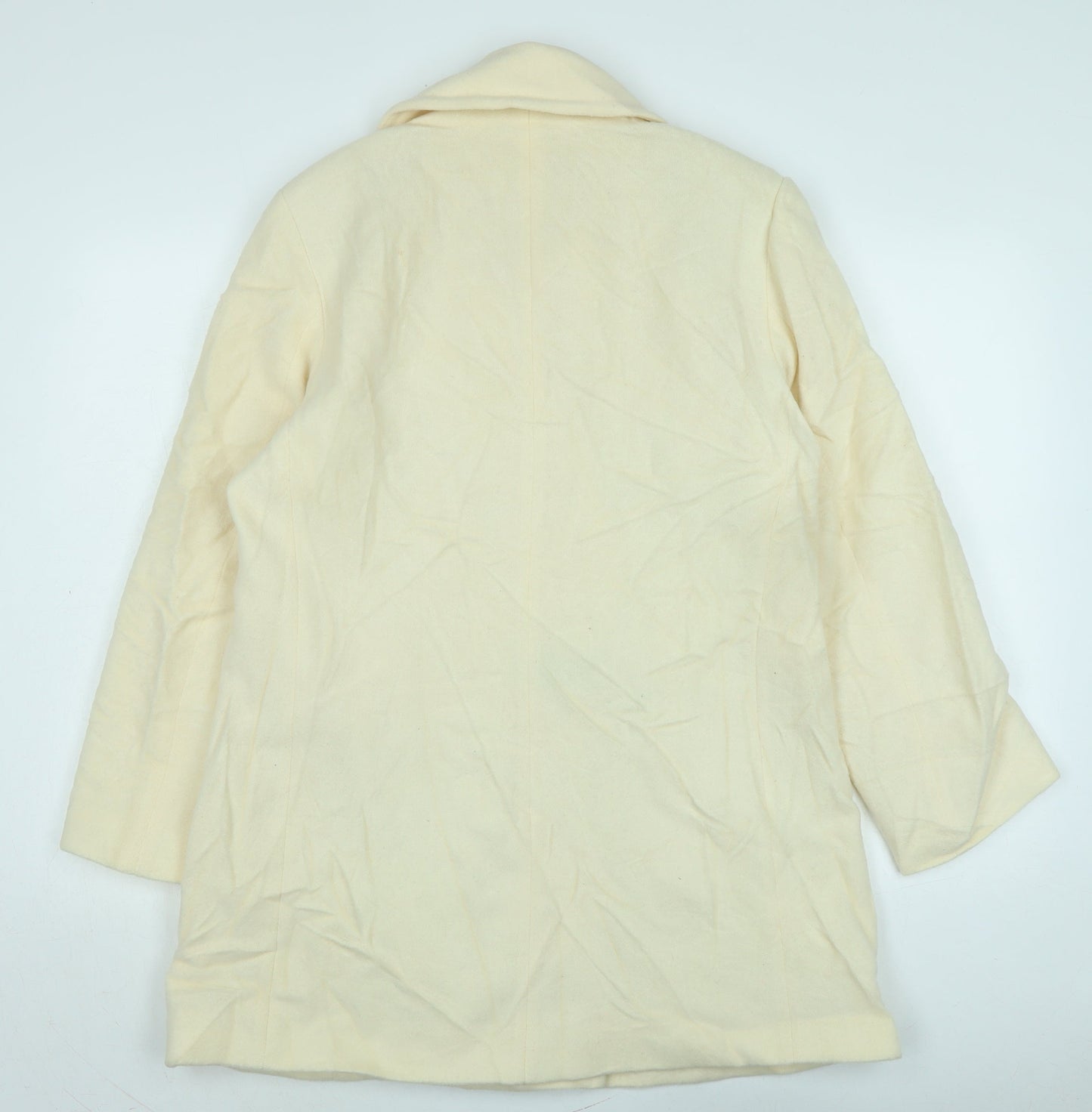 Womens UK Size L Marks and Spencer Ivory Overcoat