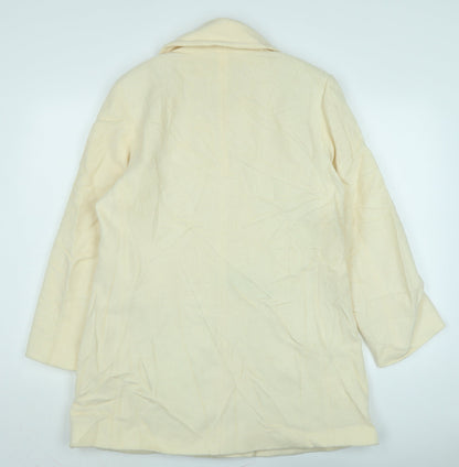 Womens UK Size L Marks and Spencer Ivory Overcoat