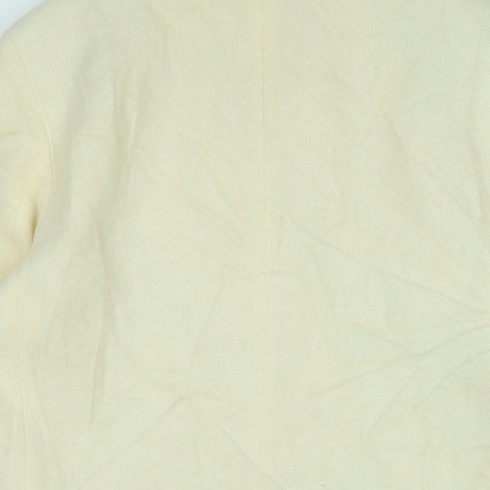 Womens UK Size L Marks and Spencer Ivory Overcoat