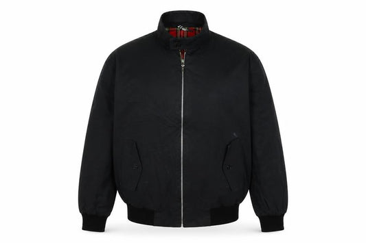 Mens UK Size 46 Made in England Black Bomber Jacket