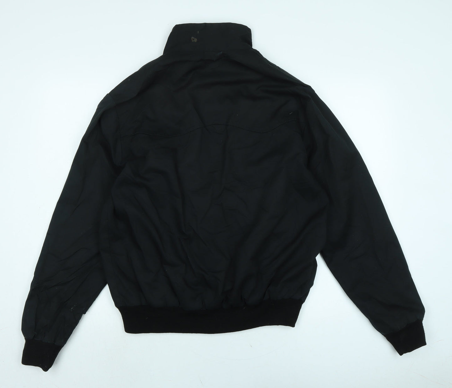 Mens UK Size 46 Made in England Black Bomber Jacket