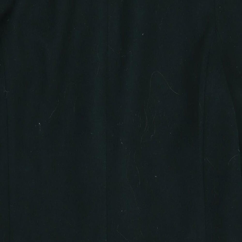 F&F Womens Green Overcoat Coat Size 12 Button