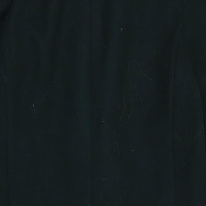 F&F Womens Green Overcoat Coat Size 12 Button