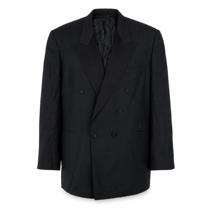 VARTERS Mens Black Wool Tuxedo Suit Jacket Size 34 Regular