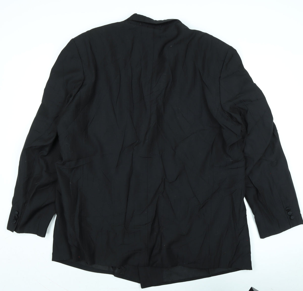 VARTERS Mens Black Wool Tuxedo Suit Jacket Size 34 Regular