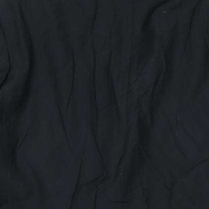 VARTERS Mens Black Wool Tuxedo Suit Jacket Size 34 Regular