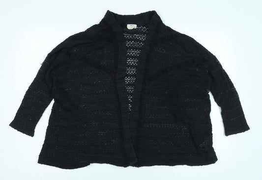 Womens UK Size S Pins & Needles Black Shrug Jumper