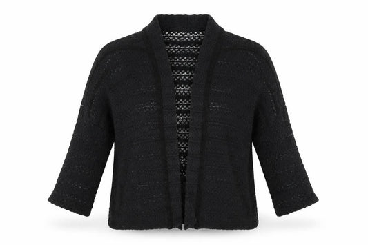 Womens UK Size S Pins & Needles Black Shrug Jumper