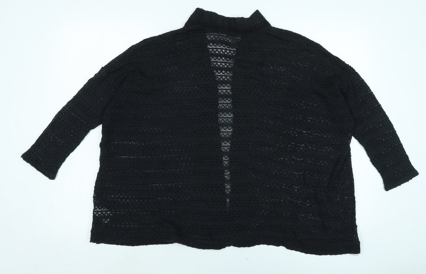 Womens UK Size S Pins & Needles Black Shrug Jumper