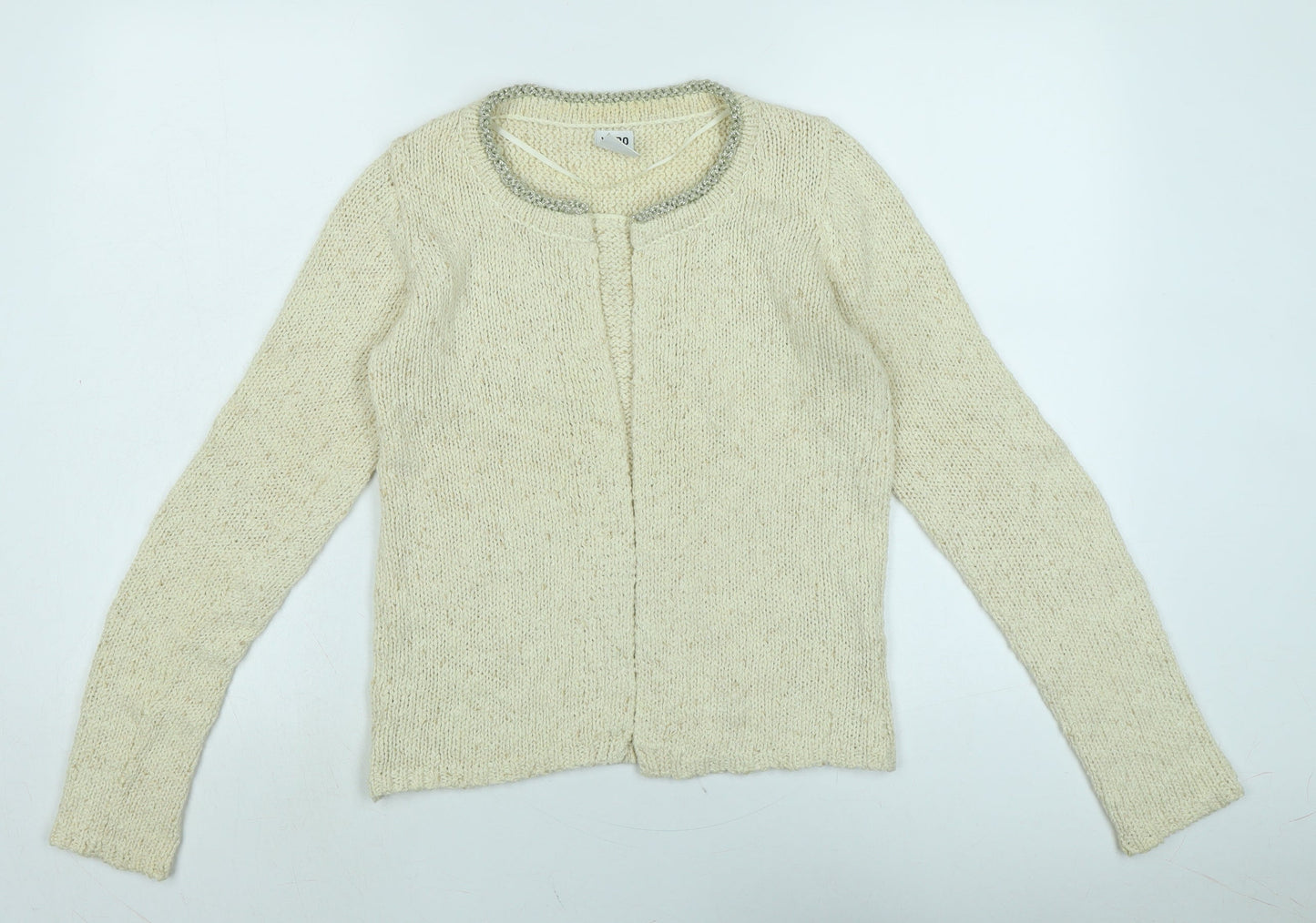 Womens UK Size S Vera Moda Ivory Cardigan Jumper
