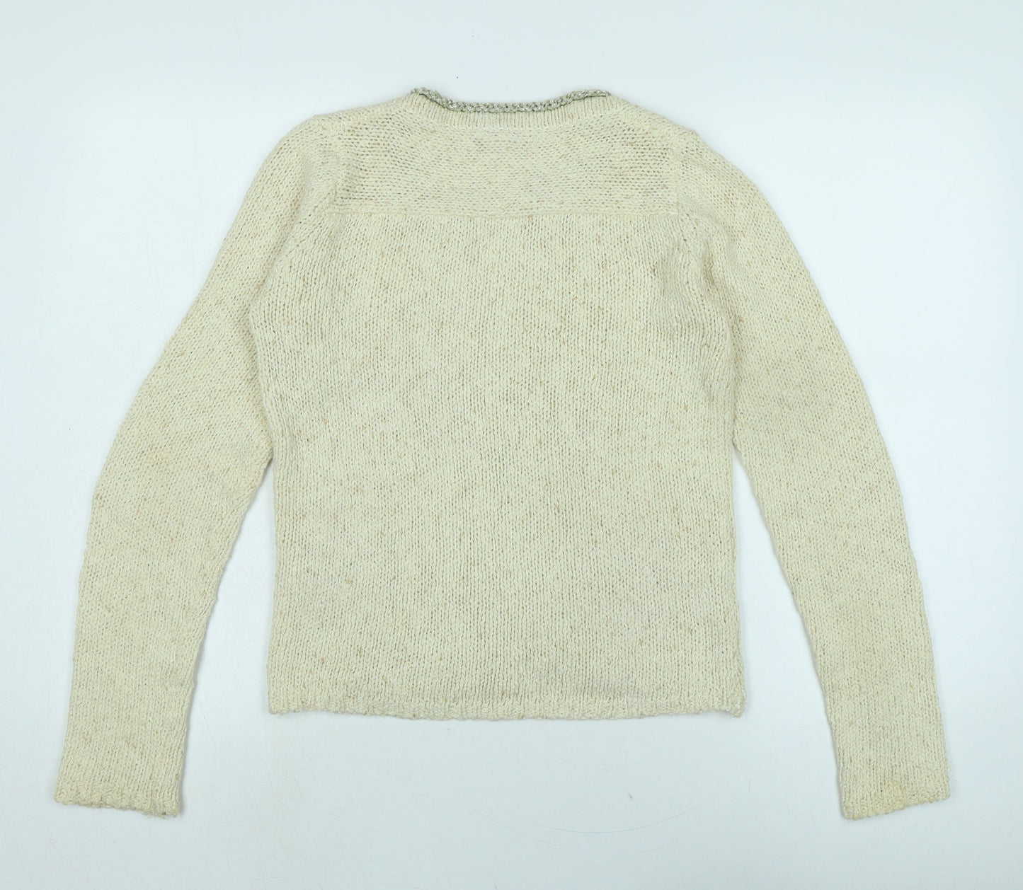 Womens UK Size S Vera Moda Ivory Cardigan Jumper