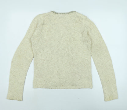 Womens UK Size S Vera Moda Ivory Cardigan Jumper