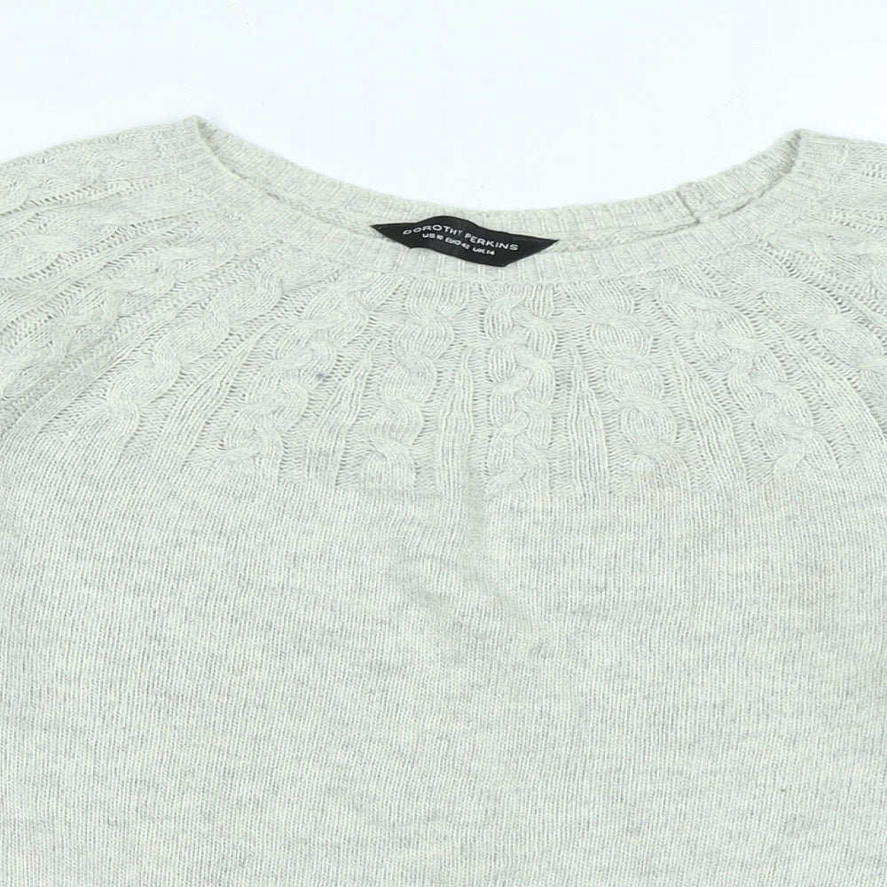 Womens UK Size 14 Dorothy Perkins Green Pullover Jumper