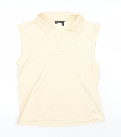Womens UK Size M ASOS Ivory Basic T-Shirt