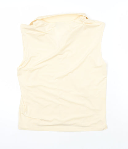 Womens UK Size M ASOS Ivory Basic T-Shirt