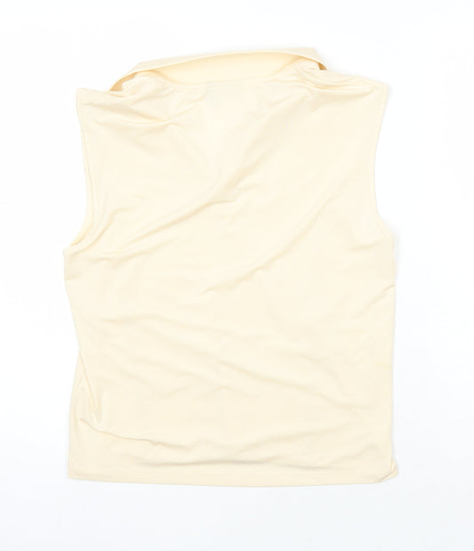 Womens UK Size M ASOS Ivory Basic T-Shirt