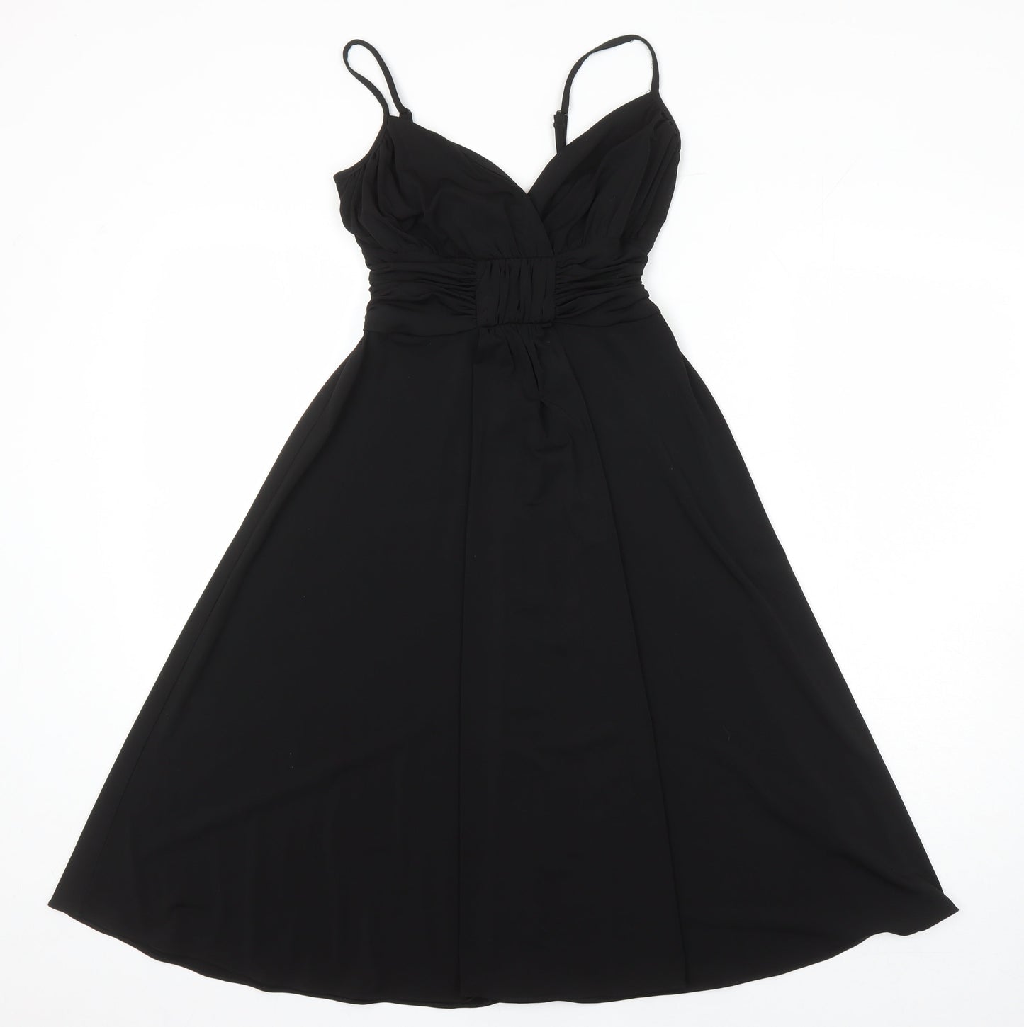 Principles Womens Black Houndstooth Polyester A-Line Size 6 Sweetheart