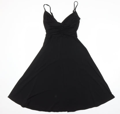 Principles Womens Black Houndstooth Polyester A-Line Size 6 Sweetheart