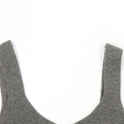 Womens UK Size One Size Zara Brown Cropped Tank