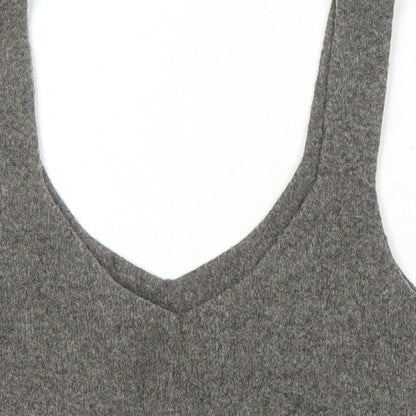 Womens UK Size One Size Zara Brown Cropped Tank