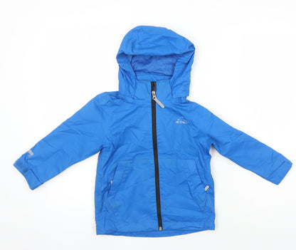 Additional front view of Mc Kinley boys’ blue jacket, size 4, years