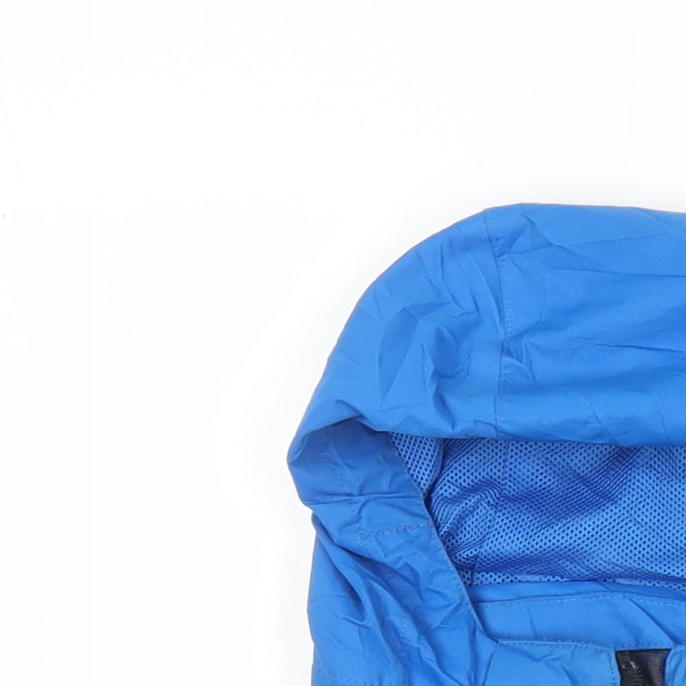Close-up detail of Mc Kinley boys’ blue jacket, size 4, years