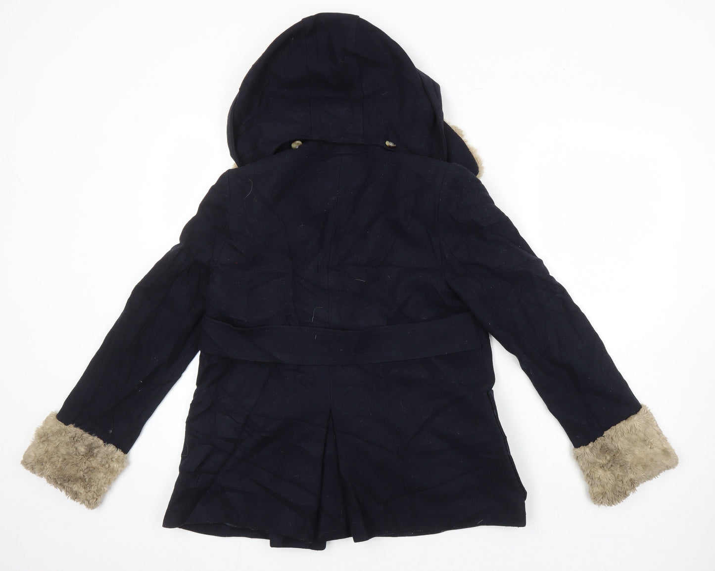 Womens UK Size 8 Topshop Blue Overcoat