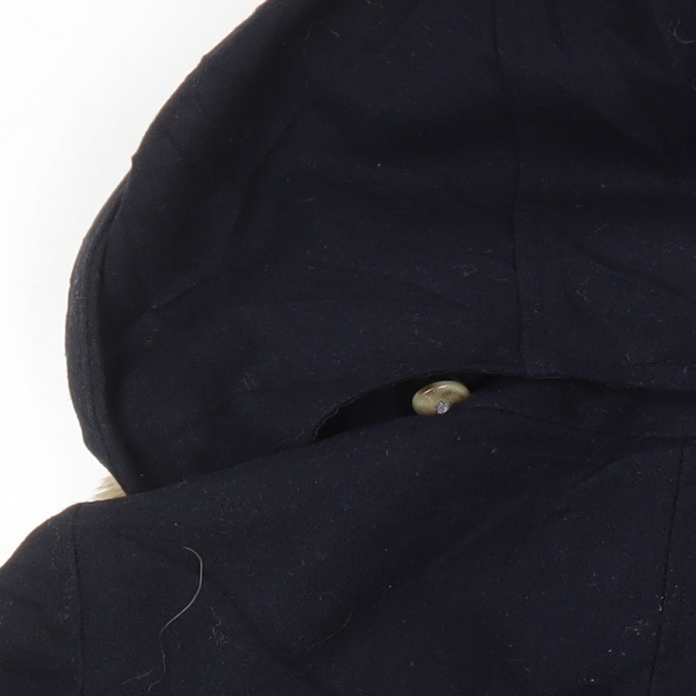 Womens UK Size 8 Topshop Blue Overcoat