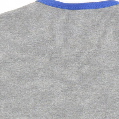 Urban Spirit Mens Grey Polyester T-Shirt Size M V-Neck