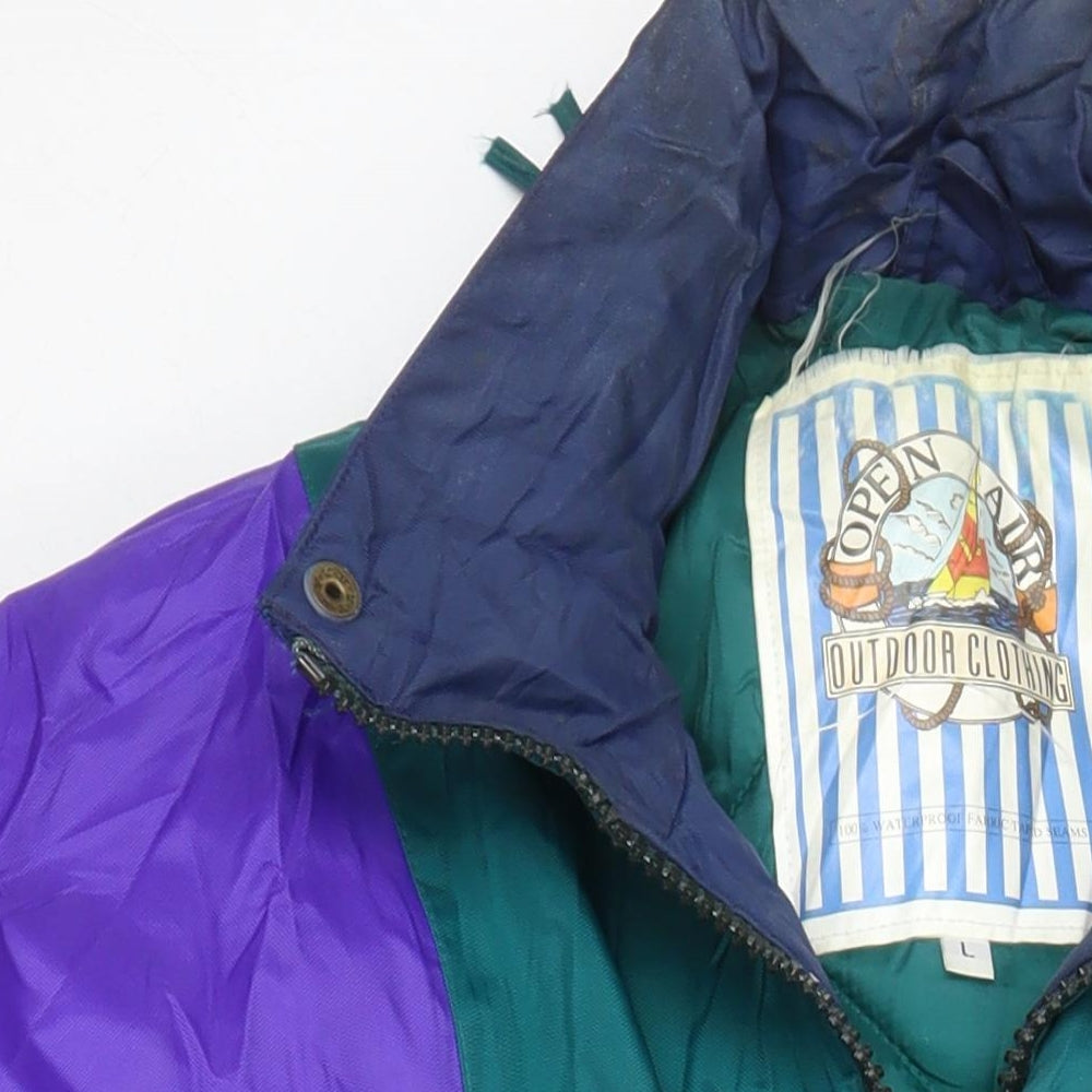 Mens UK Size L Open Air Clothing Multicoloured Jacket
