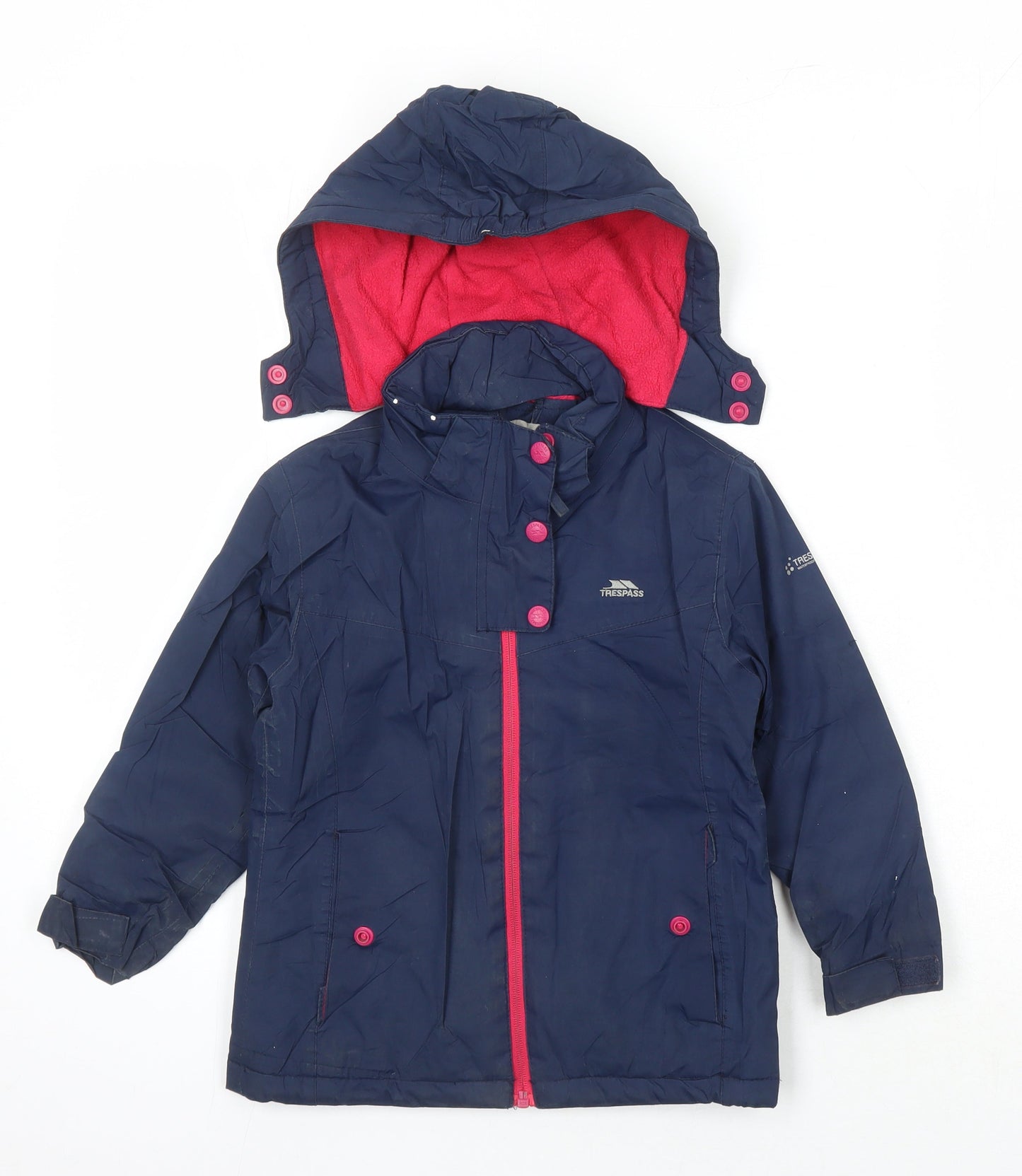 Tresspass Girls Blue Jacket Size 3-4 Years Zip - BMW