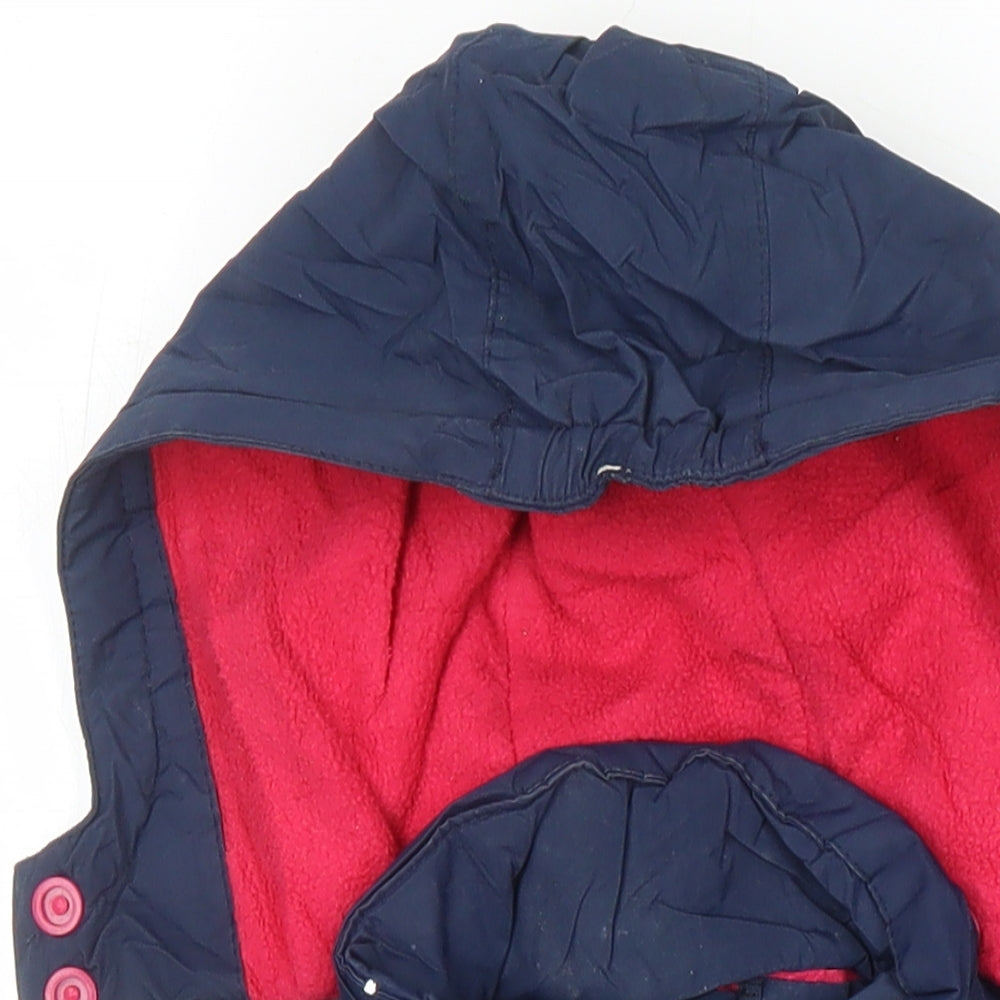 Tresspass Girls Blue Jacket Size 3-4 Years Zip - BMW